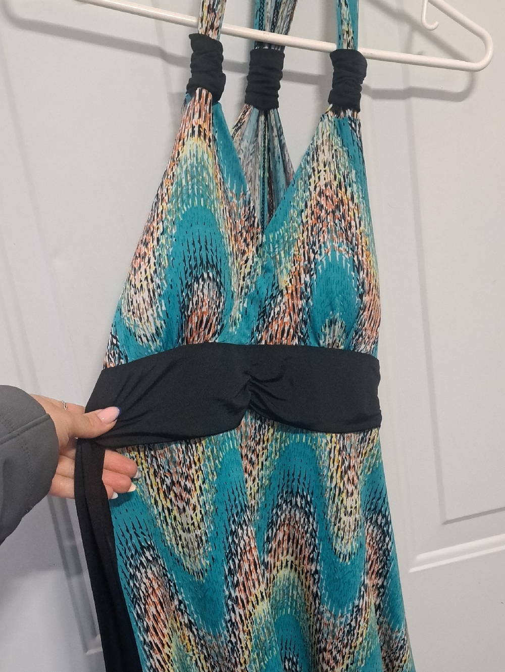 Multicolor Zigzag Pattern Dress - Picture 3 of 6